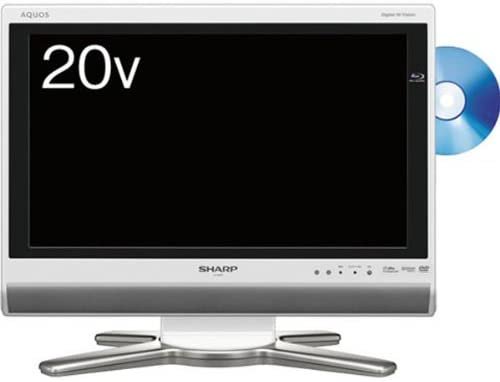 シャープ 20V型 液晶 テレビ AQUOS LC-20DX1W ハイビジョン 2009年モデル【中古品】