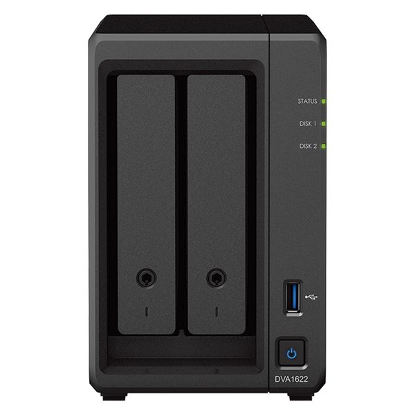 Synology ディープラーニングＮＶＲ　ＤＶＡ１６２２　ＨＤＤ非搭載モデル　1個（直送品）