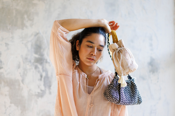 Jacquard 巾着Bag