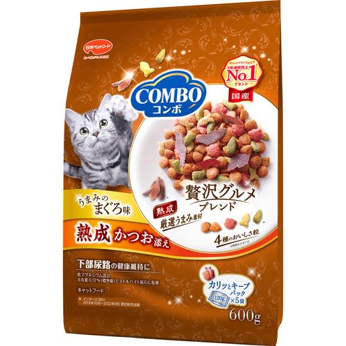 日本ペットフード コンボ キャット まぐろ味・熟成かつお添え 600g