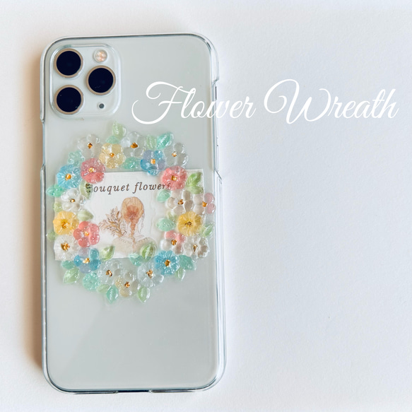 (iPhone11)Flower Wreath iPhoneケース