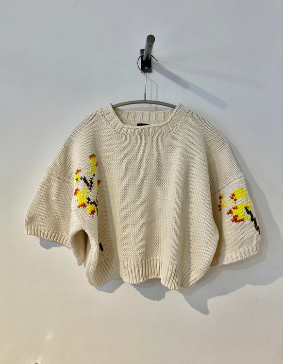 手編み機による　Mimosa Sophie Sweater