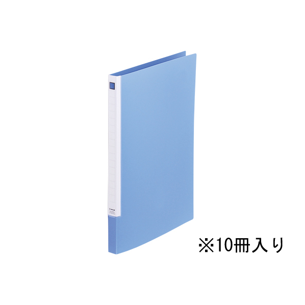 キングジム レターファイル スライドイン A4タテ 青 10冊 1箱(10冊) F835947-397Nｱｵ