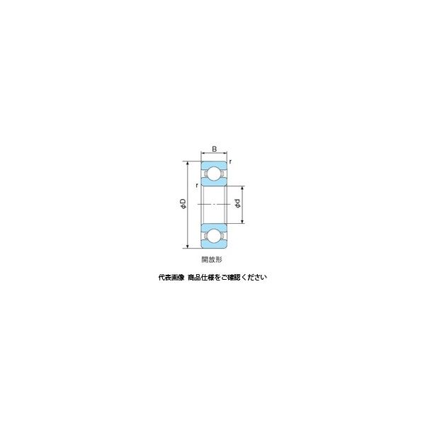 不二越（NACHI） ベアリング 深溝玉軸受 開放形