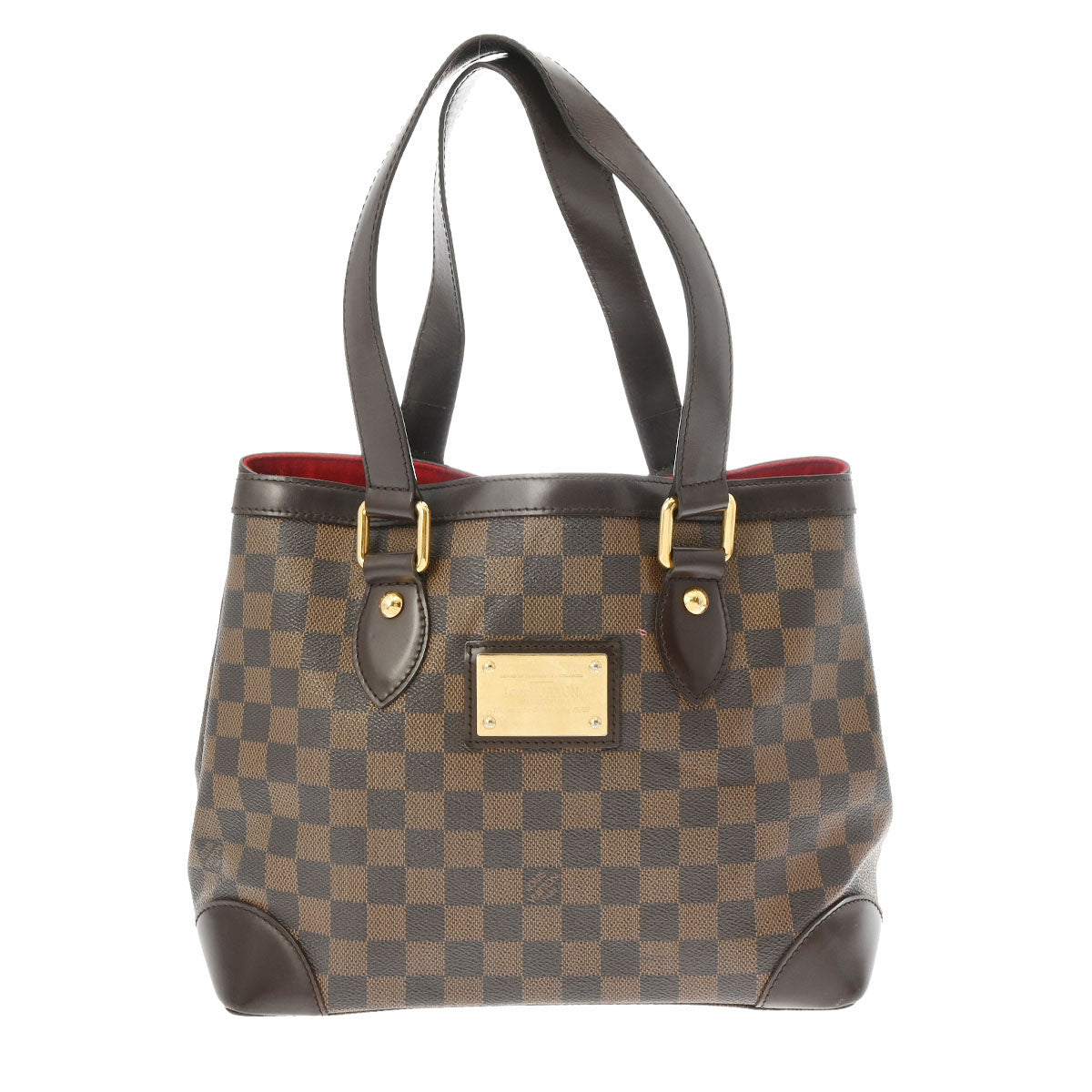 LOUIS VUITTON ルイヴィトン ダミエ ハムステッド PM ブラウン N51205 レディース ダミエキャンバス ハンドバッグ Bランク 中古 