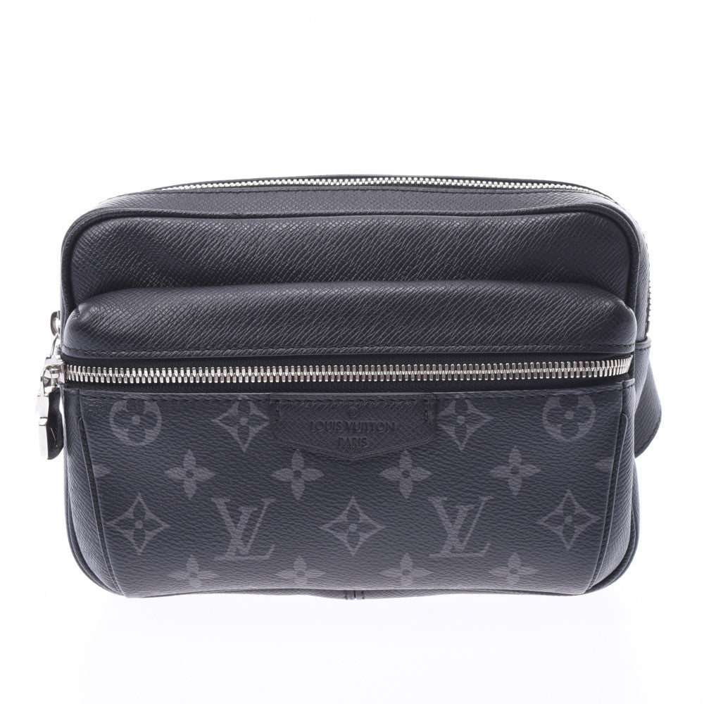 LOUIS VUITTON ルイヴィトン バムバッグ アウトドア タイガ×エクリプス 黒 /グレー M30245 メンズ ボディバッグ Aランク 中古 