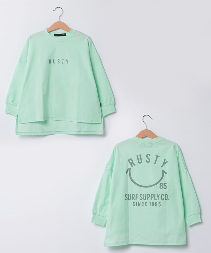 ラスティ　キッズ/【RUSTY】KIDSナガソデ Tシャツ