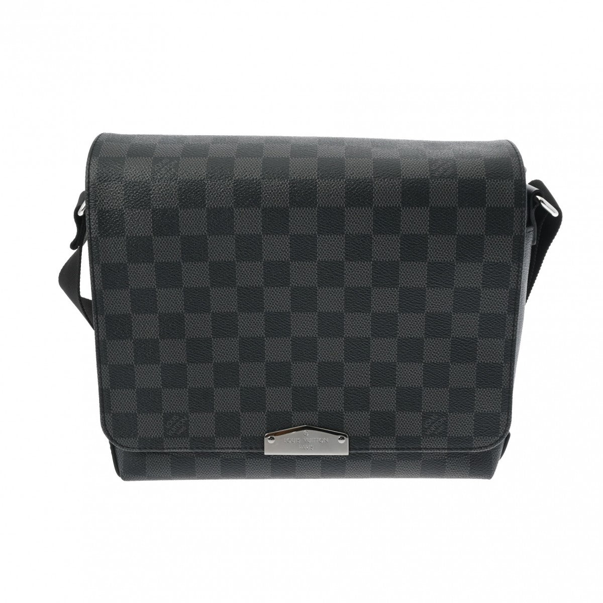 LOUIS VUITTON ルイヴィトン ダミエグラフィット ディストリクトPM NV2 黒 N40349 メンズ ダミエグラフィットキャンバス ショルダーバッグ Aランク 中古 