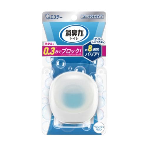 エステー 消臭力コンパクト トイレ用本体 リフレッシュサボン 6ml