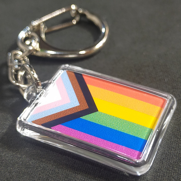 ◆新品◆レインボーフラッグ キーホルダー 旗 LGBTQ+