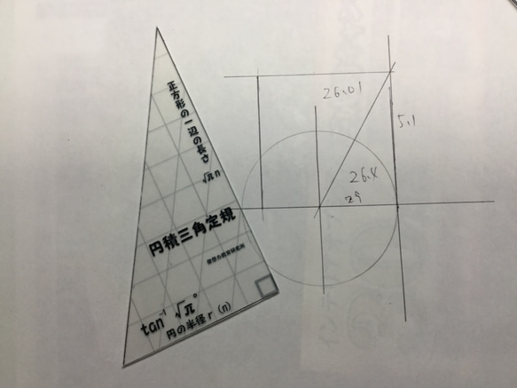 円積問題を解決した究極のデザイン 円積三角定規&コンパスセット