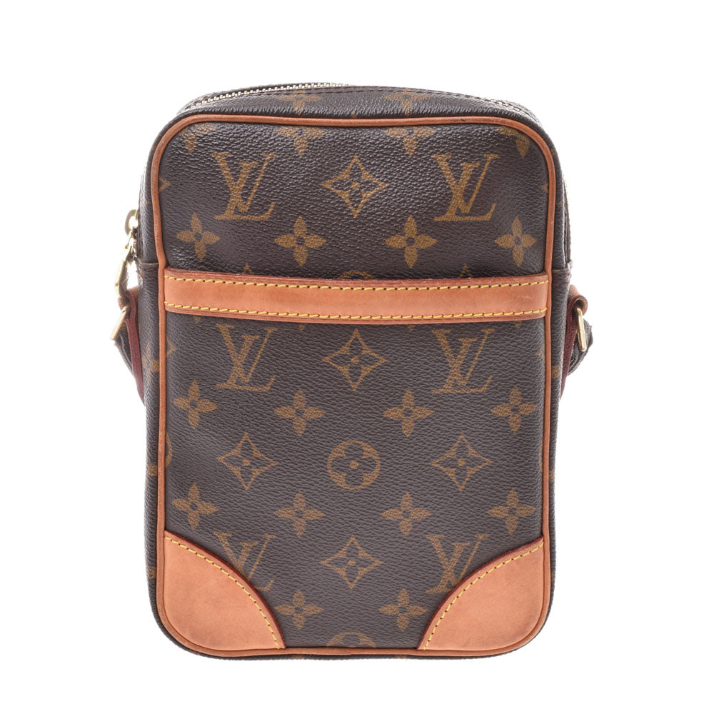 LOUIS VUITTON ルイヴィトンダヌーブ USA製  ブラウン ユニセックス モノグラムキャンバス ショルダーバッグ M45266  中古