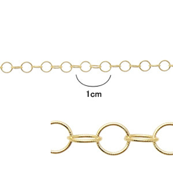 10411F　チェーン(14Kゴールドフィルド）【20cm】