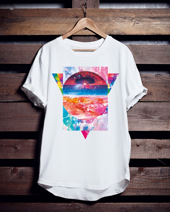 宇宙アートTシャツ「Sunset World」