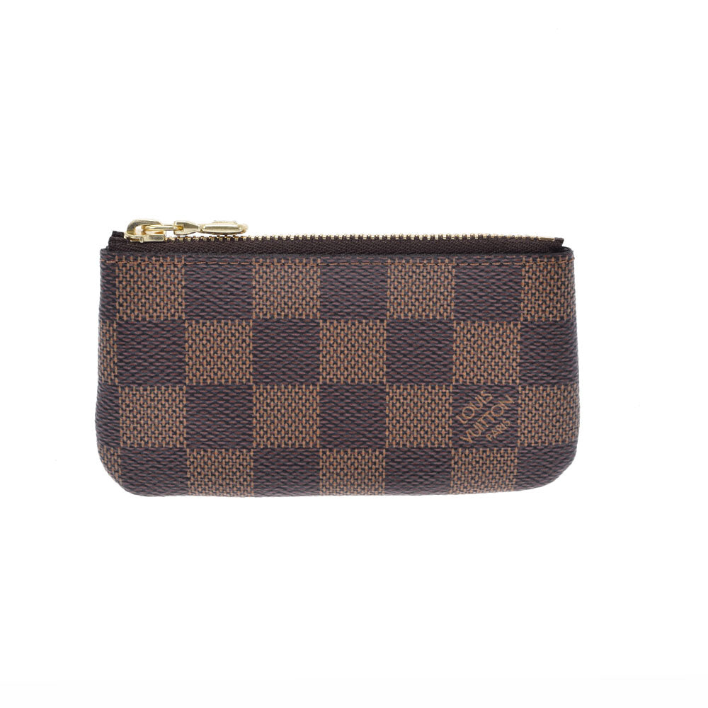 LOUIS VUITTON ルイヴィトン ダミエ ポシェットクレ キーフック付き小銭入れ ブラウン N62658 ユニセックス ダミエキャンバス コインケース 未使用 