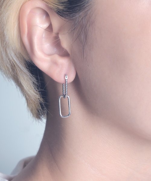 【YArKA/ヤーカ】double hoop earing(pierce) [figur] / ダブルフープピアス