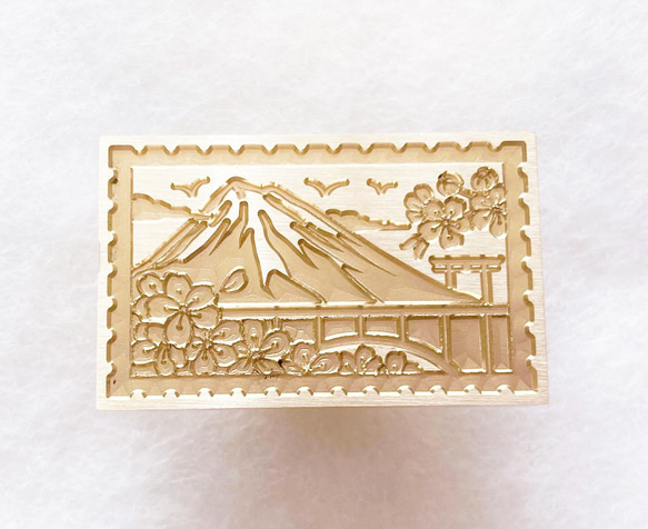 シーリングスタンプヘッド　富士山と桜