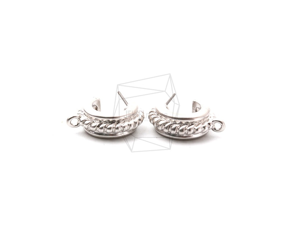 ERG-1185-MR【2個入り】ハーフサークピアス,Half Circle Post Earring