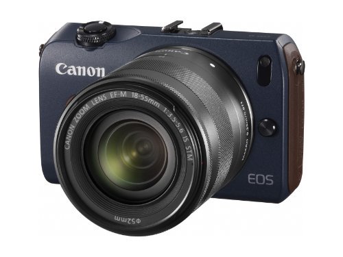 Canon ミラーレス一眼カメラ EOS M ダブルレンズキット EF-M18-55mm F3.5-5.6 IS STM/EF-M22mm F2 STM付属 EOSMBL-WLK【中古品】