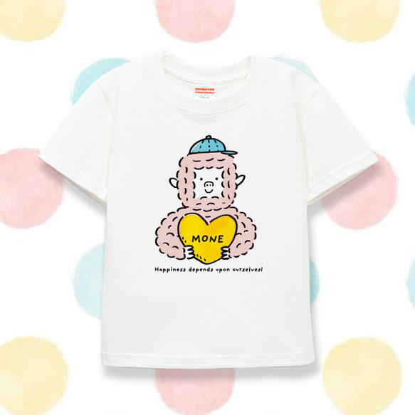 名入れ　名前入り　子供服　キッズT Tシャツ（優しいゴリラくん）