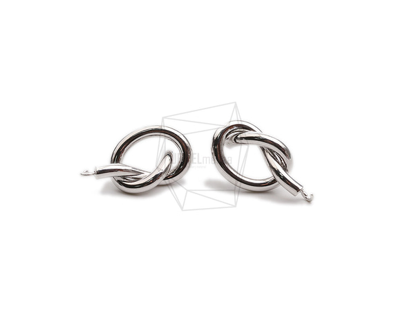 ERG-2314-R【2個入り】ノットラウンドピアス,Knot round Post Earring