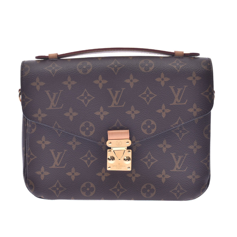 LOUIS VUITTON ルイヴィトン モノグラム  ポシェットメティスMM 2WAYバッグ ブラウン M44875 レディース モノグラムキャンバス ハンドバッグ ABランク 中古 