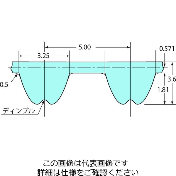 椿本チエイン PXベルト P5M形 BG1595P5M25ーW BG1595P5M25-W 1個（直送品）