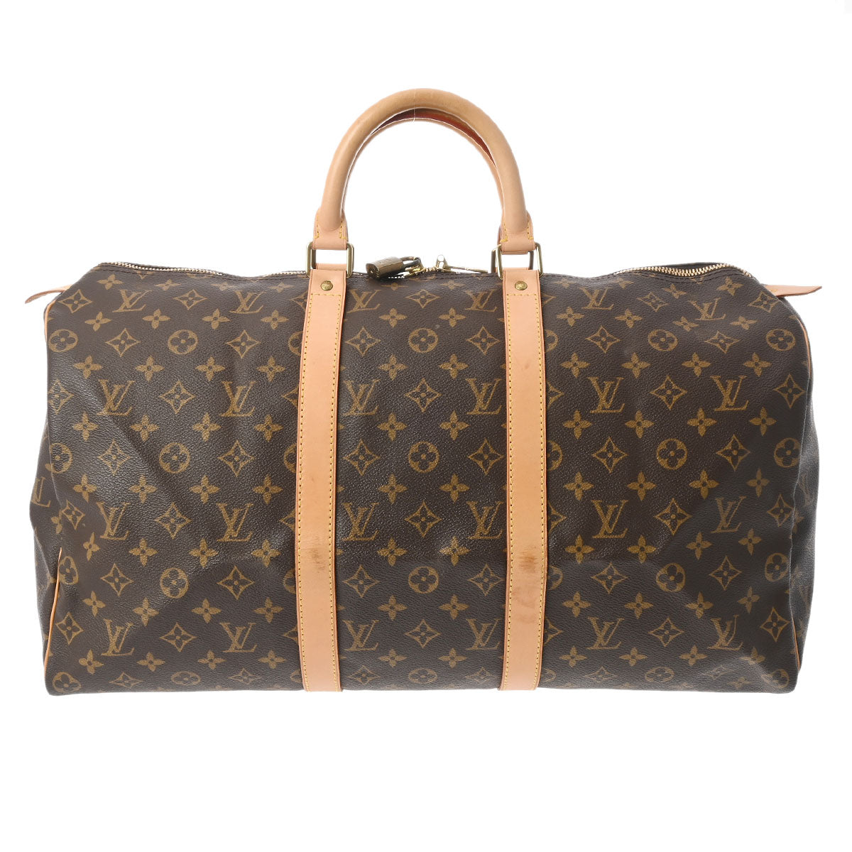 LOUIS VUITTON ルイヴィトン モノグラム キーポル 50 ブラウン M41426 ユニセックス モノグラムキャンバス ボストンバッグ ABランク 中古 