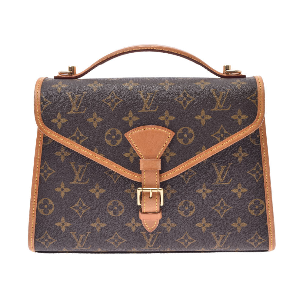 LOUIS VUITTON ルイヴィトン モノグラム ベルエア 2WAY ブラウン M51122 ユニセックス モノグラムキャンバス ハンドバッグ ABランク 中古 