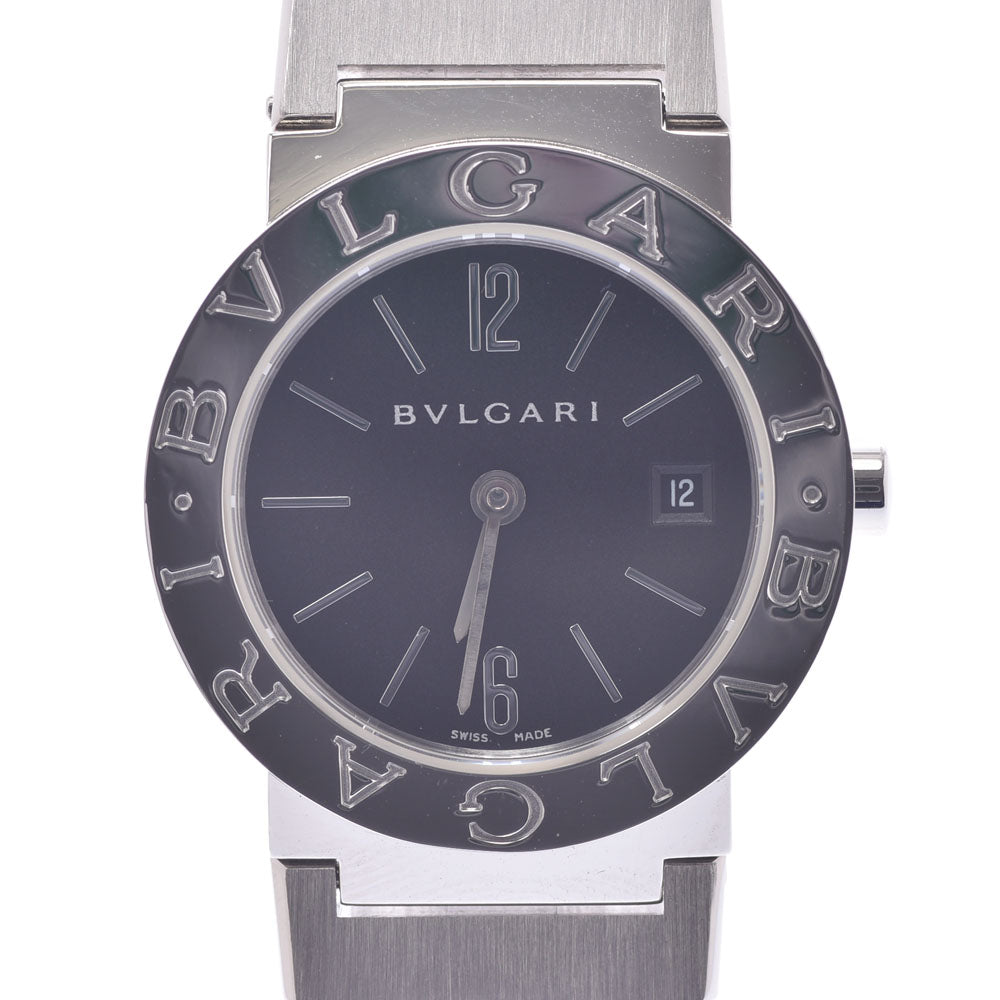 BVLGARI ブルガリ ブルガリブルガリ26 BB26SS レディース SS 腕時計 クオーツ 黒文字盤 Aランク 中古 