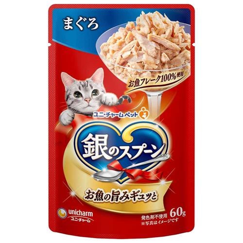 ユニ・チャーム 銀のスプーンパウチまぐろ 60g