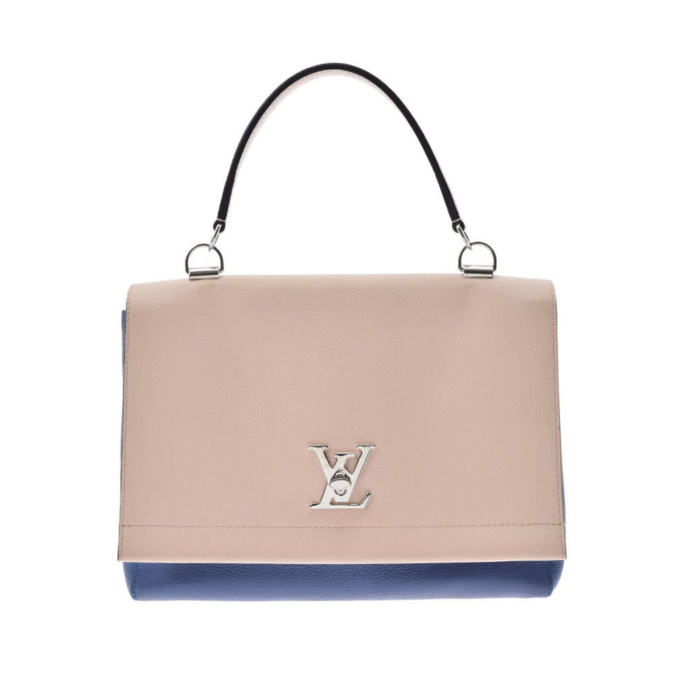 LOUIS VUITTON ルイヴィトン ロックミー 2 2WAY デニムアンクル/ベージュ シルバー金具 M41793 レディース カーフ ハンドバッグ ABランク 中古 