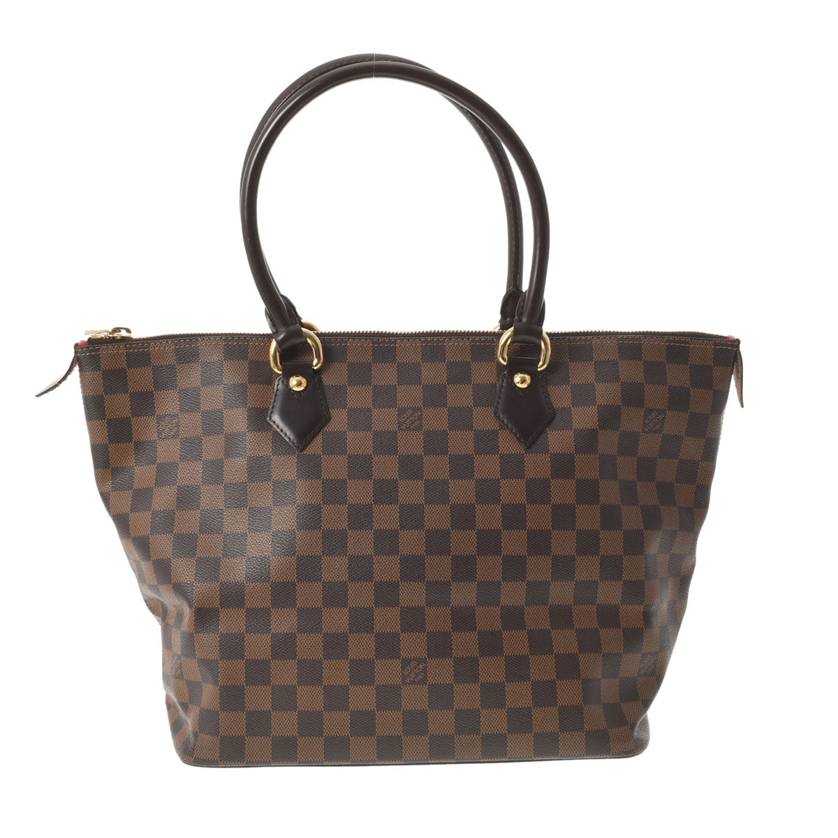 LOUIS VUITTON ルイヴィトン ダミエ サレヤMM ブラウン N51182 ユニセックス ダミエキャンバス ハンドバッグ ABランク 中古 