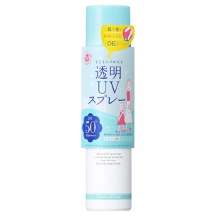 紫外線予報 子どもとつかえる 透明UVスプレー SPF50+ PA++++ 150g