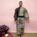 1/6ドール服★浴衣　ナイン　オビツメンズ　12インチ