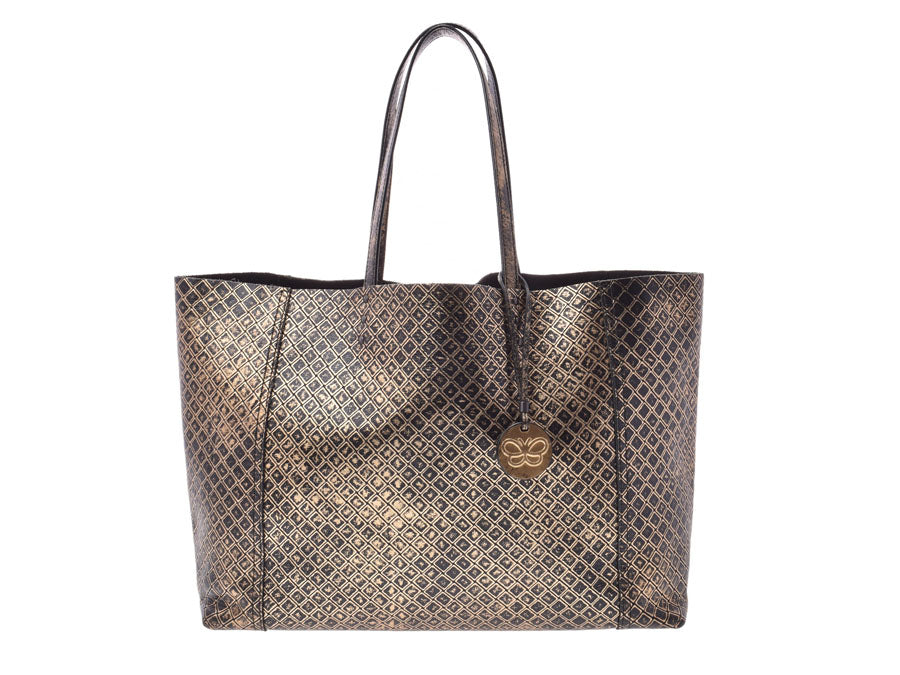 ボッテガヴェネタ イントレッチオ トートバッグ ゴールド メンズ レディース ABランク BOTTEGA VENETA 中古 