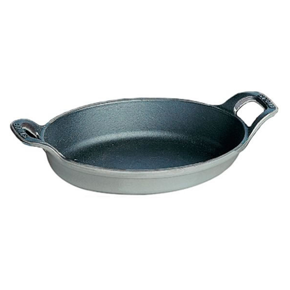 STAUB ストウブ オーバルスタッカブルディッシュ 21cm グレー 40509-559 FC216LT-6652500