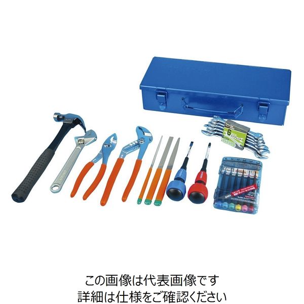 ナリカ 工具セット KS-21N（21点セット） P70-9985 1セット（直送品）