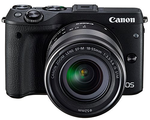 Canon ミラーレス一眼カメラ EOS M3 レンズキット(ブラック) EF-M18-55mm F3.5-5.6 IS STM 付属【中古品】