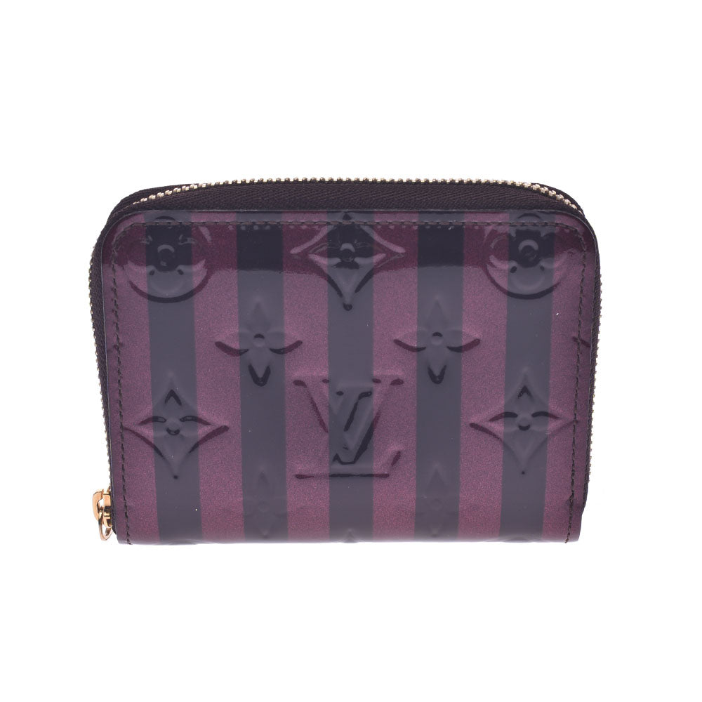 LOUIS VUITTON ルイヴィトン ヴェルニ レイユール ジッピーコインパース アマラント/ルージュフォーヴィスト M91719 レディース コインケース Aランク 中古 