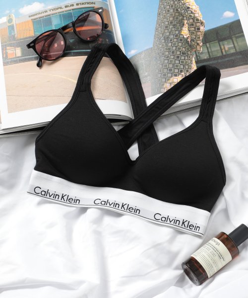 【CALVIN KLEIN / カルバンクライン】ブラジャー アンダーウェア クロスバック 見せブラ スポーツブラ 下着 ブラレット インナー QF1654