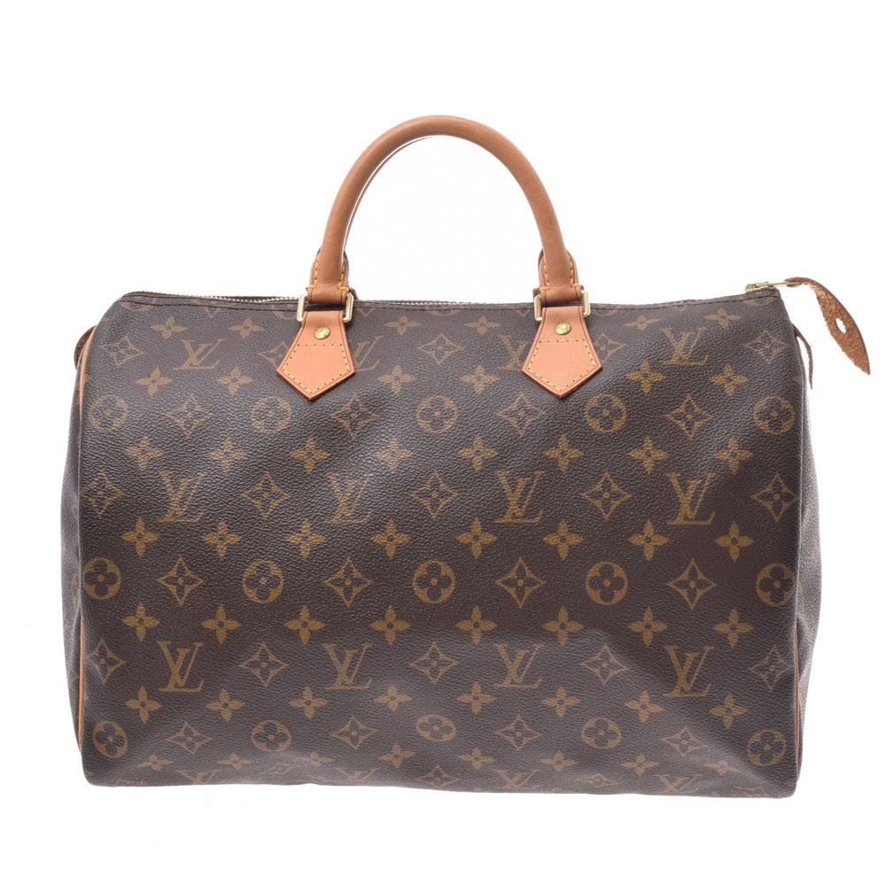 LOUIS VUITTON ルイヴィトン モノグラム スピーディ35 ブラウン M41107 ユニセックス モノグラムキャンバス ハンドバッグ ABランク 中古 