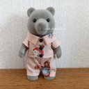 SALE 送料無料  シルバニア 服 ❁初期クマ大人サイズのおやすみパジャマ❁