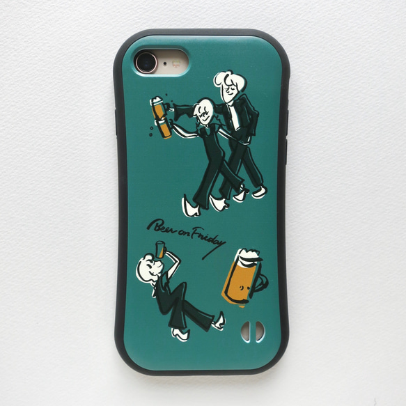 Beer Green iPhoneケース【iFace型】緑グリーン