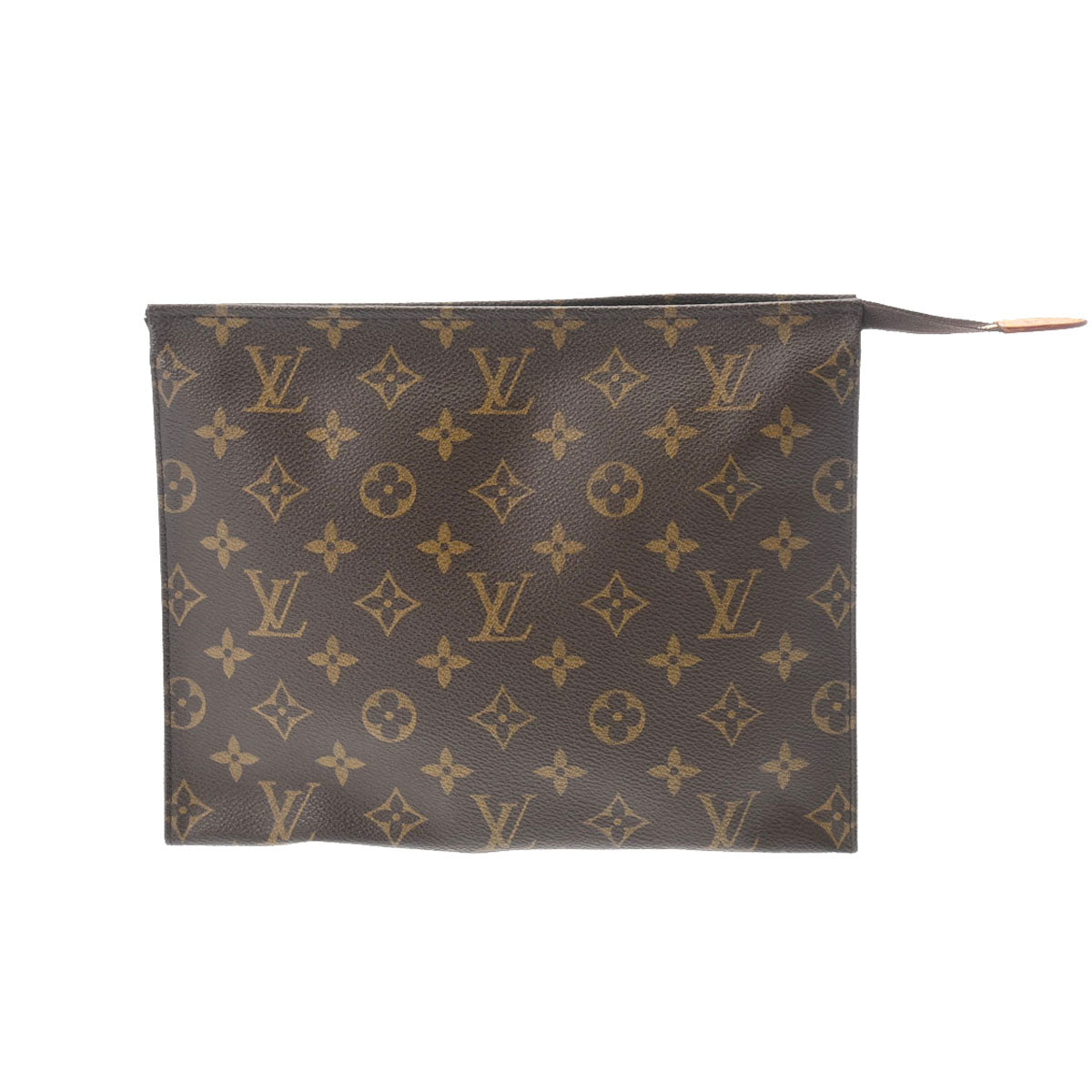 LOUIS VUITTON ルイヴィトン モノグラム ポッシュトワレット 26 ブラウン M47542 メンズ モノグラムキャンバス セカンドバッグ ABランク 中古 