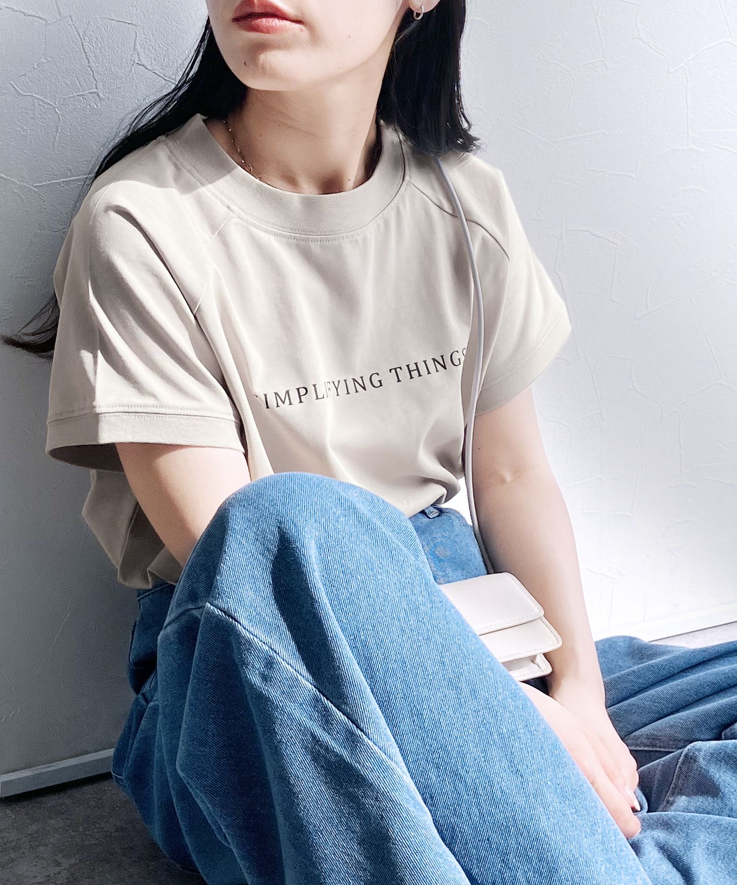 レカ/フレンチシンプルロゴTシャツ(hi287818)