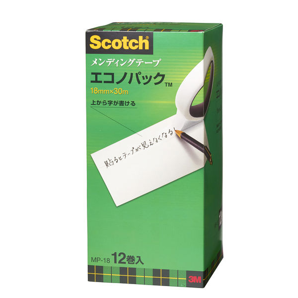 スリーエム ジャパン スコッチ（R）メンディングテープエコノパック 大巻 MP-18 1セット（60巻：12巻入×5）