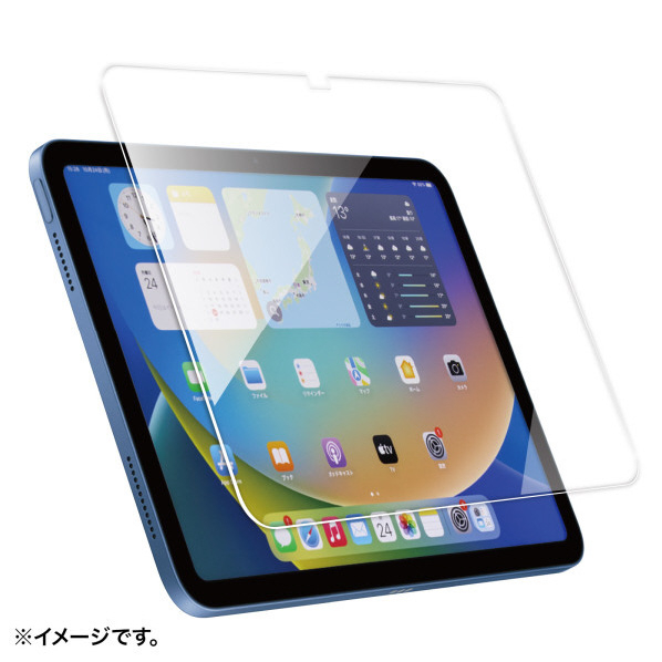 サンワサプライ Apple 第10世代iPad 10．9インチ用強化ガラスフィルム LCD-IPAD109G