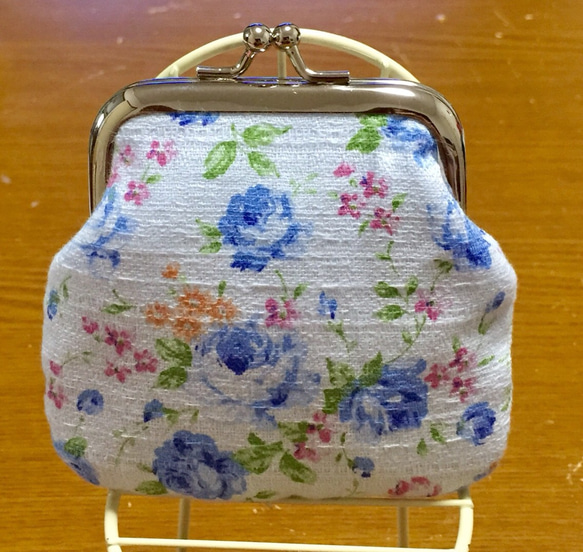 花柄がま口財布