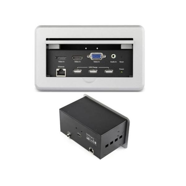 StarTech.com AVコネクティビティBOX テーブル埋め込み型 4K対応 BOX4HDECP2 1個 65-1905-71（直送品）